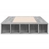 vidaXL Cadre de lit sans matelas sonoma gris 90x200 cm