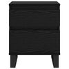 vidaXL Cabinet de chevet Ch&ecirc;ne noir 40 x 35 x 50 cm Bois d'ing&eacute;nierie