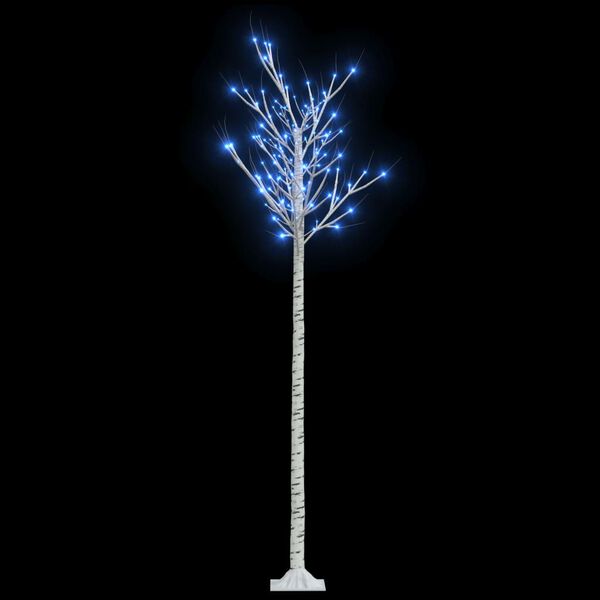 vidaXL Sapin de No&euml;l 200 LED bleu Saule 2,2 m Int/Ext