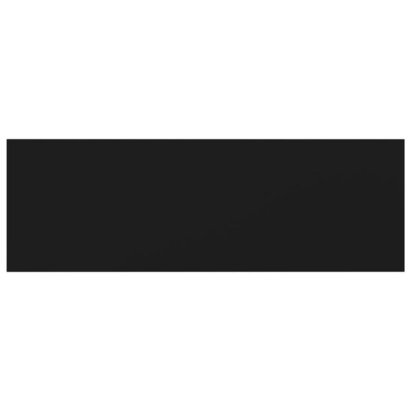 vidaXL Panneaux de biblioth&egrave;que 8 pcs Noir 60x20x1,5 cm Agglom&eacute;r&eacute;