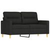vidaXL Ensemble de canap&eacute;s 3 pcs coussins d&eacute;coratifs et coussins Noir