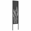 vidaXL Écran de confidentialité de jardin Fretwork Noir 32 x 140 cm