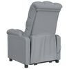 vidaXL Fauteuil de massage Gris clair Tissu