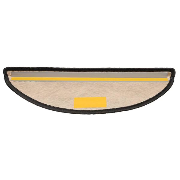 vidaXL Tapis d'escalier autocollants 30 pcs 56x17x3 cm anthracite