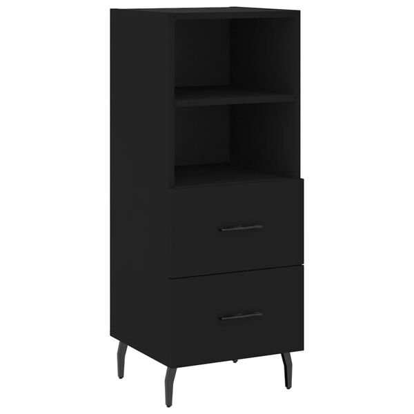 vidaXL Buffet Noir 34,5x34x90 cm Bois d'ing&eacute;nierie