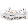 vidaXL Lit biblioth&egrave;que sans matelas blanc 180x200 cm bois pin massif