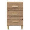 vidaXL Cabinet de chevet Ch&ecirc;ne artisanal 40 x 40 x 66 cm