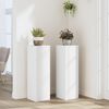 vidaXL Supports pour plantes 2 pcs blanc 25x25x80 cm bois d'ing&eacute;nierie