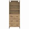 vidaXL Haut Armoire avec tiroir Ch&ecirc;ne artisanal 69,5 x 34 x 180 cm