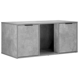 vidaXL Meuble pour caisse de chat Gris b&eacute;ton 100 x 49 x 45 cm