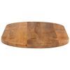vidaXL Dessus de table 110x50x2,5 cm ovale bois massif de manguier