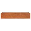 vidaXL Lit surélevé de jardin rouillé 240x80x45 cm acier corten