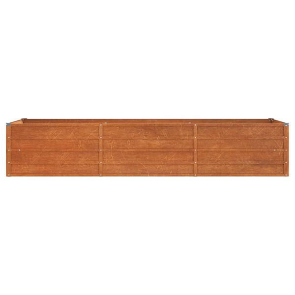 vidaXL Lit surélevé de jardin rouillé 240x80x45 cm acier corten