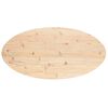 vidaXL Plateau de table 90x45x2,5 cm Bois massif Pin Ovale