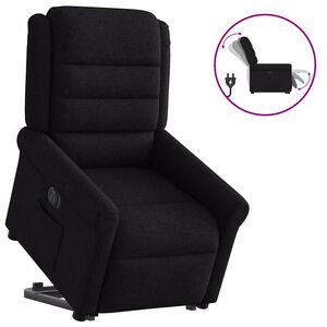 vidaXL Fauteuil inclinable &eacute;lectrique noir tissu