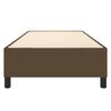vidaXL Cadre de lit &agrave; ressorts marron fonc&eacute; 80x200 cm tissu