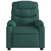 vidaXL Fauteuil de massage inclinable &eacute;lectrique Vert fonc&eacute; Tissu
