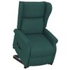vidaXL Fauteuil Vert fonc&eacute; Tissu