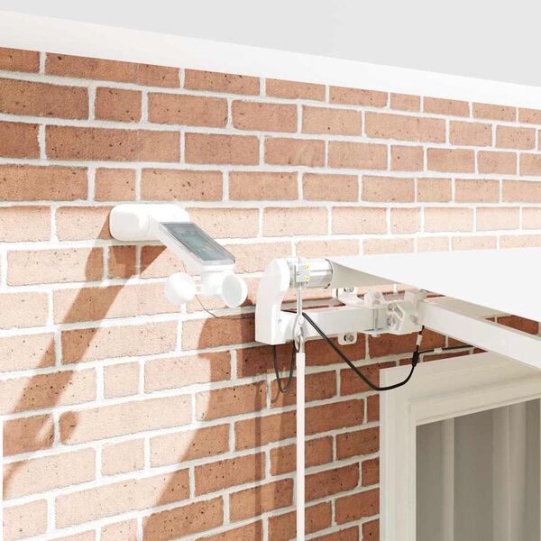 vidaXL Auvent R&eacute;tractable Blanc 300 x 250 cm Polyester et m&eacute;tal