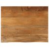 vidaXL Dessus de table &agrave; bord vivant 90x80x2,5 cm bois massif manguier