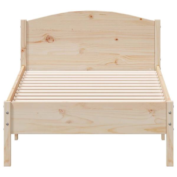 vidaXL Cadre de lit sans matelas 75x190 cm bois de pin massif