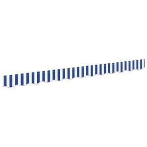vidaXL Remplacement de lambrequin Bleu et Blanc 230 x 20 cm Polyester