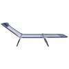 vidaXL Chaise longue pliante Bleu marine 182 x 55 x 85,5 cm Textilène