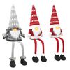 vidaXL Lot de gnomes de No&euml;l assis avec &eacute;clairage LED 3 pc