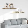 vidaXL &Eacute;tag&egrave;re Murale 2 pcs Beige 115 x 9 x 3 cm Bois d'ing&eacute;nierie