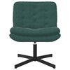vidaXL Fauteuil relaxant pivotant Vert fonc&eacute; 63 x 75 x 76 cm Velours