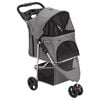 vidaXL Poussette pour chien pliante Gris 80x46x98 cm Tissu Oxford
