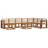 vidaXL Ensemble de canap&eacute;s d'ext&eacute;rieur 9 pcs Naturel