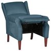 vidaXL Fauteuil inclinable Bleu Velours