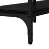 vidaXL Table console Ch&ecirc;ne noir 160 x 29 x 80 cm Bois d'ing&eacute;nierie