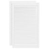 vidaXL Portes d'armoire &agrave; persiennes 2pcs blanc 99,3x59,4cm pin massif