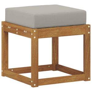 vidaXL Banc de Tabouret Gris Naturel et Clair 43 x 43 x 37 cm