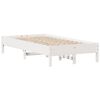 vidaXL Cadre de lit sans matelas blanc 90x190 cm bois de pin massif