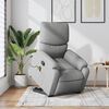 vidaXL Fauteuil de massage inclinable Gris clair Tissu
