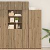vidaXL Armoire de rangement 3 pcs Chêne artisanal 30 x 42,5 x 225 cm
