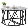 vidaXL Table basse Sonoma gris 80 x 80 x 42 cm