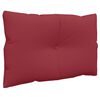 vidaXL Coussins de palette lot de 2 rouge bordeaux tissu