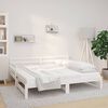vidaXL Lit coulissant sans matelas blanc 2x(90x190) cm
