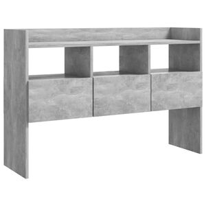 vidaXL Buffet Gris béton 105x30x70 cm Bois d’ingénierie