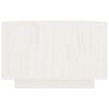 vidaXL Table basse blanc 110x50x33,5 cm bois de pin massif
