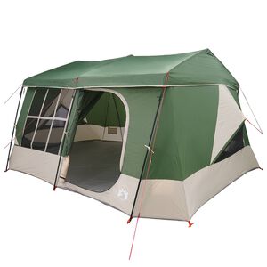 vidaXL Tente familiale avec auvent imperm&eacute;able 9 personne Vert