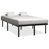 vidaXL Cadre de lit Noir M&eacute;tal 200 x 200 cm