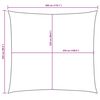 vidaXL Voile de parasol tissu oxford rectangulaire 2,5x3 m marron