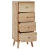 vidaXL Commode 40x30x100 cm Bois massif de teck