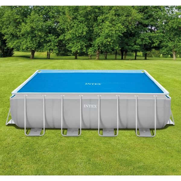 Intex Couverture solaire de piscine bleu 476x234 cm polyéthylène