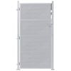 vidaXL Porte de Jardin Argent&eacute; 96 x 180 cm Acier inoxydable